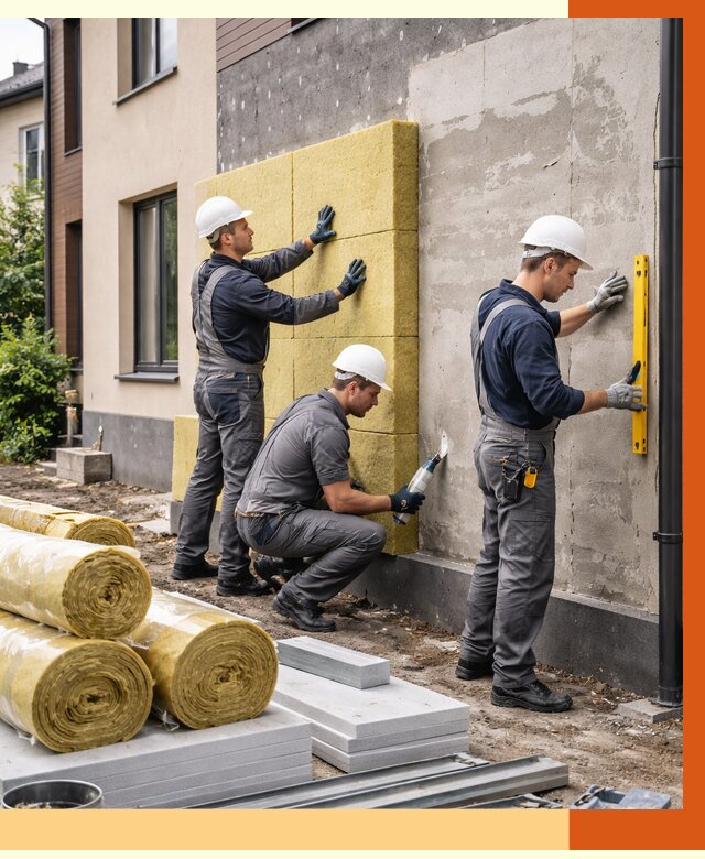 Утепление таунхауса в Когалыме от 7443 руб/м2 — комплекс под ключ | ТепломастерКгл