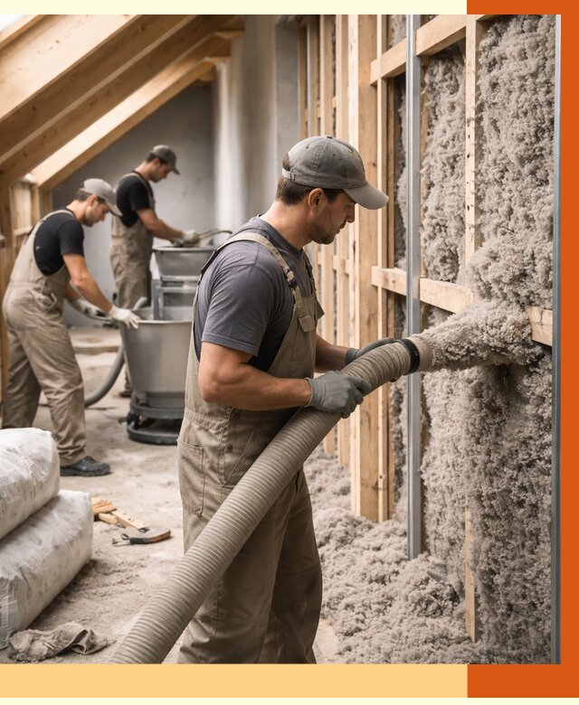 Утепление таунхауса эковатой в Когалыме от 2274 руб./м² — монтаж и задувка | ТепломастерКгл