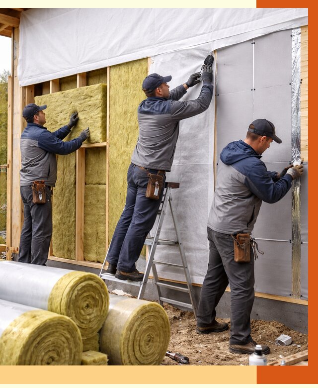 Утепление каркасного дома в Когалыме от 4342 руб./м2 — профессионально | ТепломастерКгл