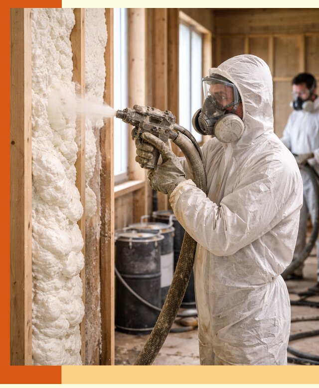 Утепление каркасного дома пенополиуретаном в Когалыме