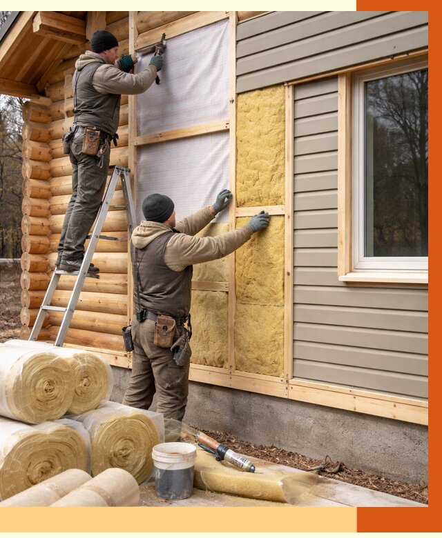 Утепление деревянного дома в Когалыме от 6410 руб./м2 — заказать работы | ТепломастерКгл