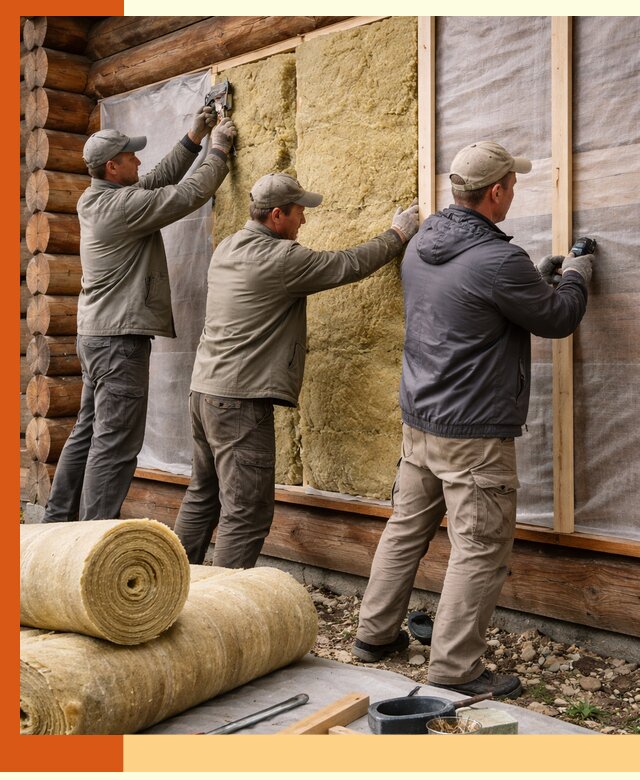 Утепление деревянного дома в Когалыме эффективными технологиями