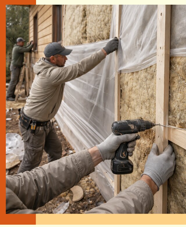 Утепление дома из бруса в Когалыме качественно и долговечно