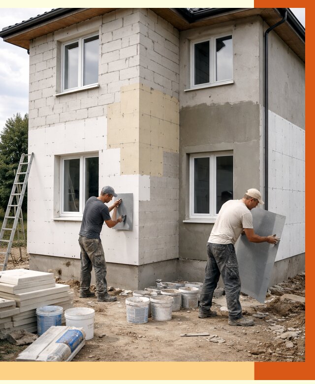 Утепление дома из газобетона в Когалыме от 4342 руб./м² — заказать у ТепломастерКгл