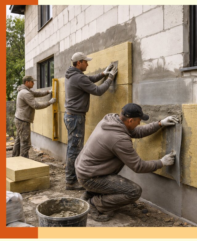Утепление дома из газобетона в Когалыме качественно и долговечно