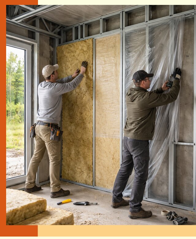 Утепление дома из ЛСТК в Когалыме с гарантией качества и эффективности