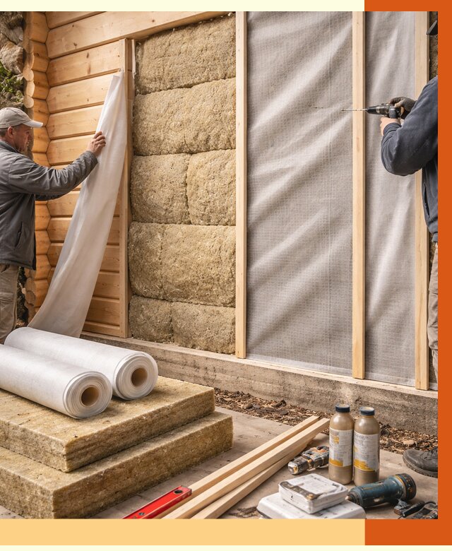 Утепление дома из минибруса в Когалыме от 4652 руб/м2 — заказать профессионально | ТепломастерКгл