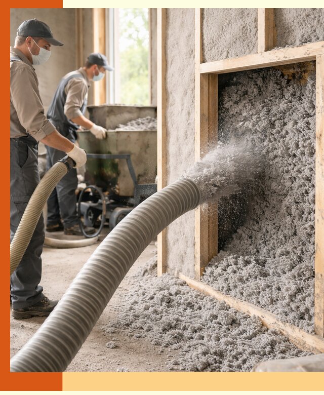 Утепление коттеджа эковатой в Когалыме с гарантией качества