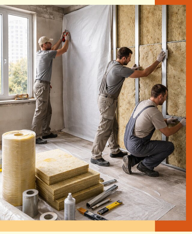 Утепление квартиры в Когалыме от 4652 руб/м2 — утеплить квартиру изнутри и снаружи | ТепломастерКгл