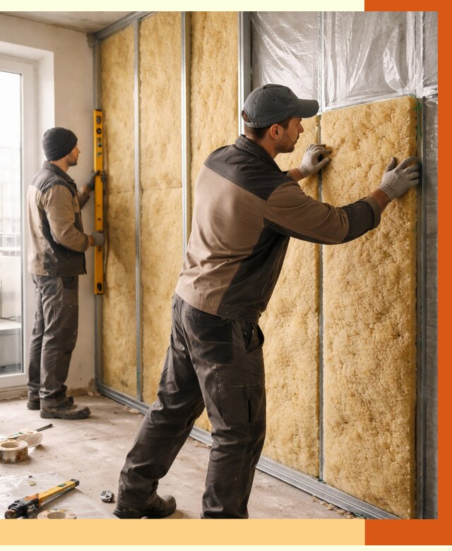 Утепление квартиры изнутри в Когалыме от 4497 руб. за м2 | Проф. работы ТепломастерКгл