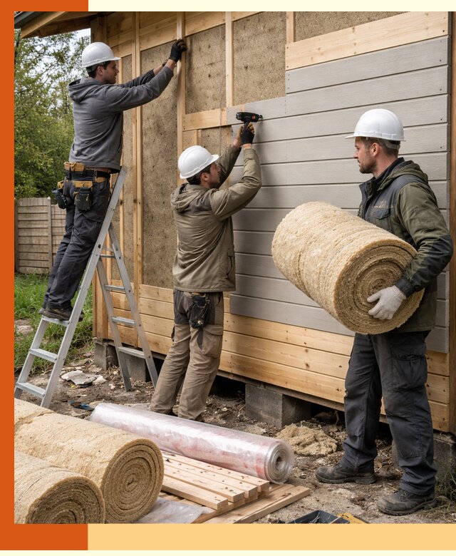 Утепление бани снаружи в Когалыме профессионально и надежно