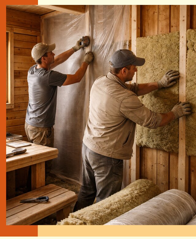 Утепление бани изнутри в Когалыме качественно и недорого