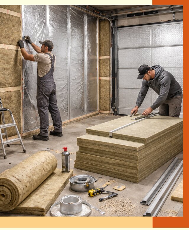 Утепление гаража в Когалыме от 4652 руб/м2 — комплексное утепление ворот и стен | ТепломастерКгл