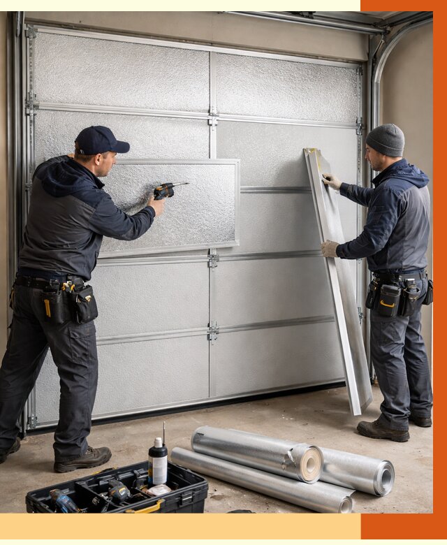 Утепление гаражных ворот в Когалыме от 8115 руб/м2 — надежно и быстро | ТепломастерКгл