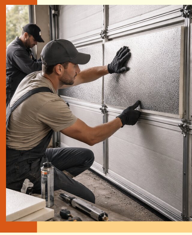 Утепление гаражных ворот в Когалыме качественно и надежно