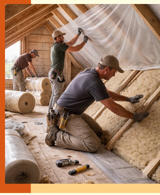 Утепление крыши изнутри в Когалыме: профессионально и надежно