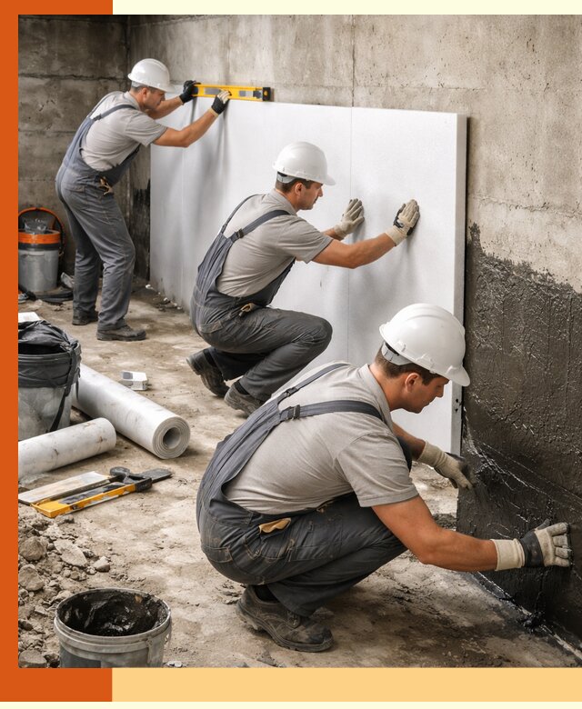 Утепление фундамента изнутри профессионально в Когалыме