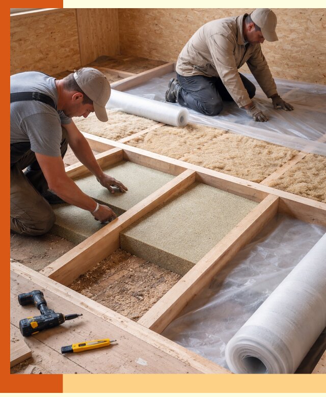 Профессиональное утепление деревянного пола в Когалыме