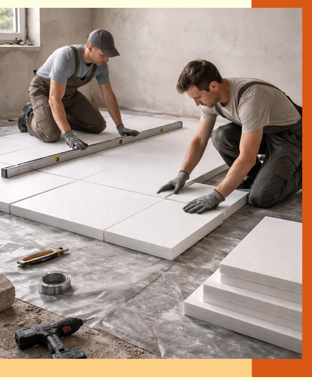 Утепление бетонного пола в Когалыме от 2585 руб/м2 — монтаж и цена | ТепломастерКгл