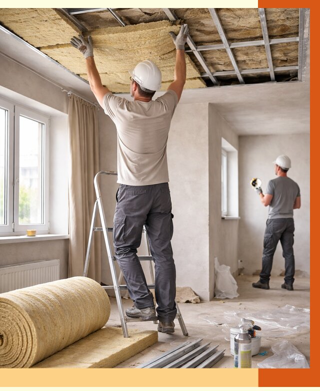 Утепление потолка в частном доме в Когалыме от 982 руб./м² — работы под ключ | ТепломастерКгл