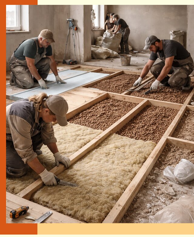 Утепление перекрытий жилых и промышленных зданий в Когалыме