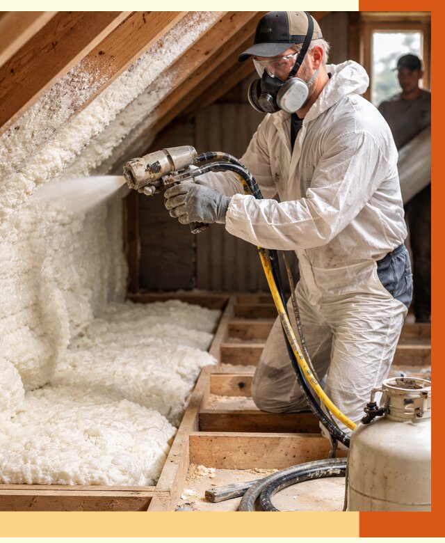 Утепление чердака ППУ в Когалыме от 8911 руб./м2 — услуга под ключ | ТепломастерКгл