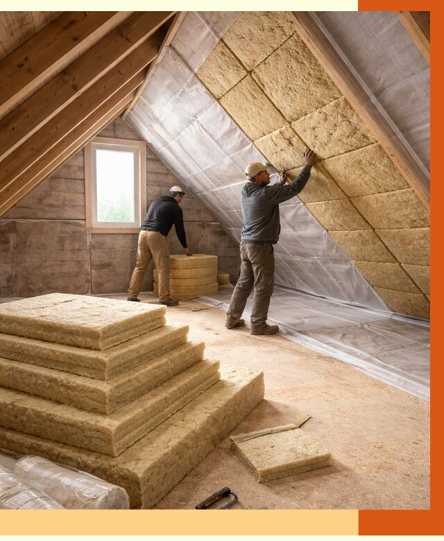 Утепление мансарды в Когалыме от 2585 руб/м2 — комплексно и под ключ | ТепломастерКгл