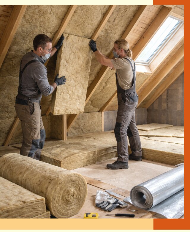 Утепление мансарды минватой в Когалыме от 4342 руб./м2 — монтаж и пароизоляция | ТепломастерКгл