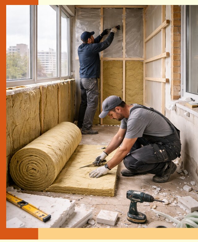 Утепление балкона под ключ в Когалыме качественно и быстро