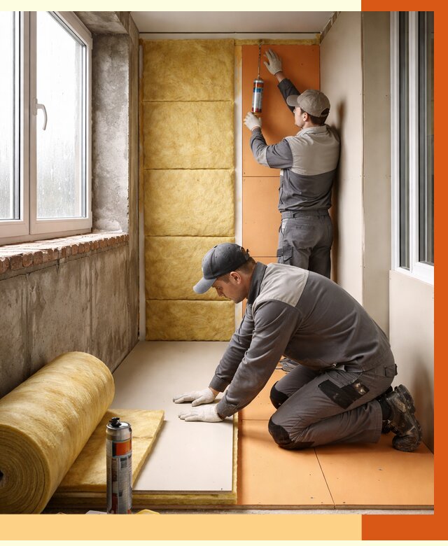 Утепление лоджии под ключ в Когалыме от 6720 руб/м2 — комплексное решение | ТепломастерКгл