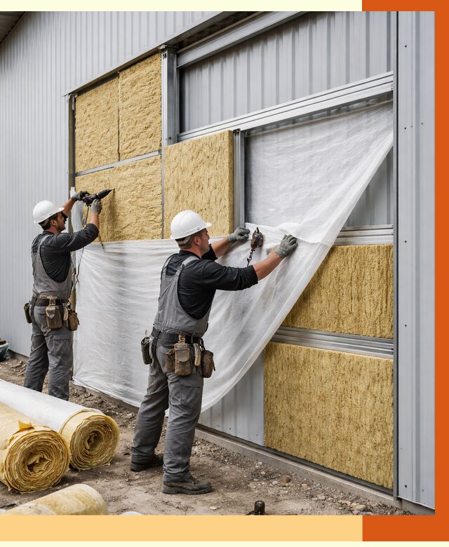 Утепление металлического склада в Когалыме от 4652 руб/м2 — комплексное утепление под ключ | ТепломастерКгл