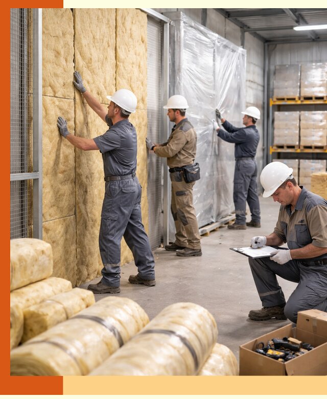 Утепление склада готовой продукции в Когалыме качественно и быстро