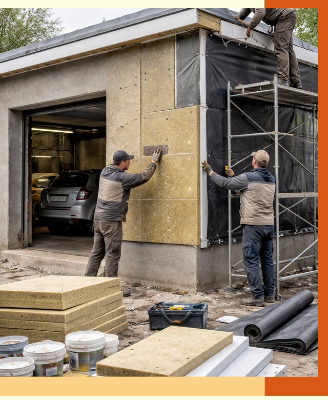 Утепление автосервиса в Когалыме ппу, пеноизоляция, от 14990 руб/м2 — ТепломастерКгл