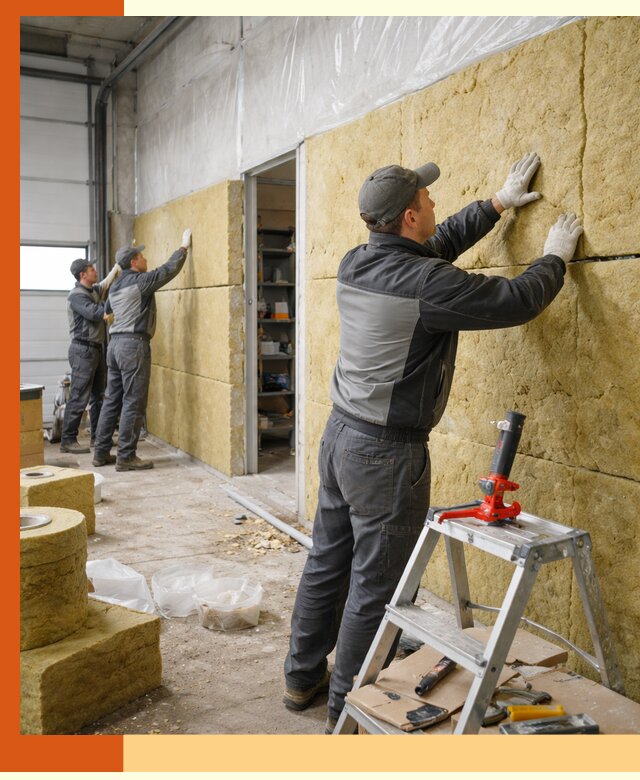 Утепление автосервиса и мастерских в Когалыме качественно и надёжно