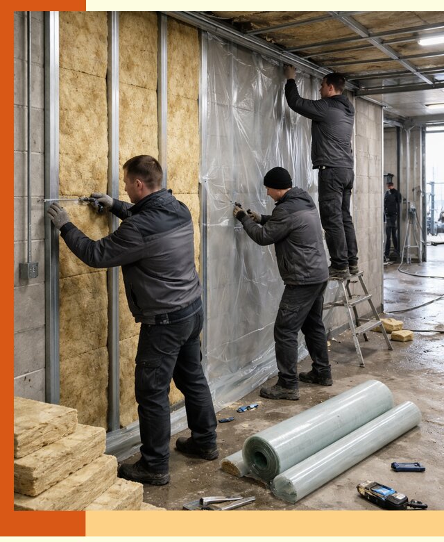 Профессиональное утепление автомойки в Когалыме для любого типа помещений