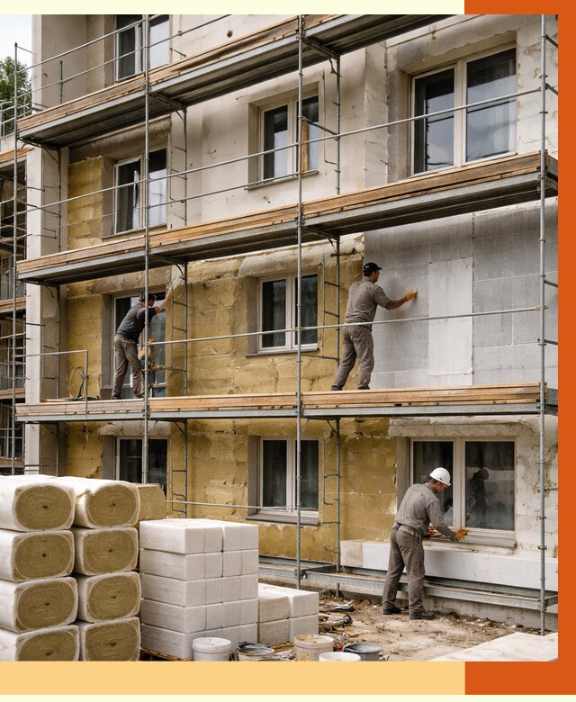 Утепление гостиницы в Когалыме от 7443 руб./м2 — комплексно, ППУ, под ключ | ТепломастерКгл