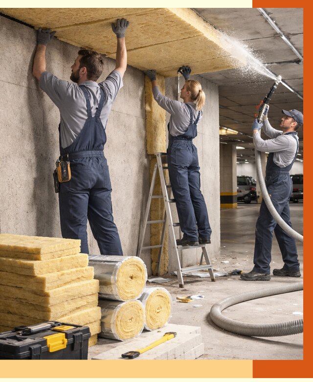 Утепление паркинга в Когалыме от 7030 руб./м2 — работы под ключ | ТепломастерКгл