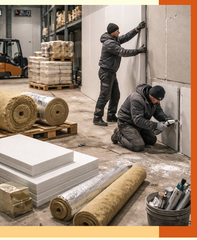 Утепление холодного склада в Когалыме от 8787 руб/м2 — комплексное под ключ | ТепломастерКгл