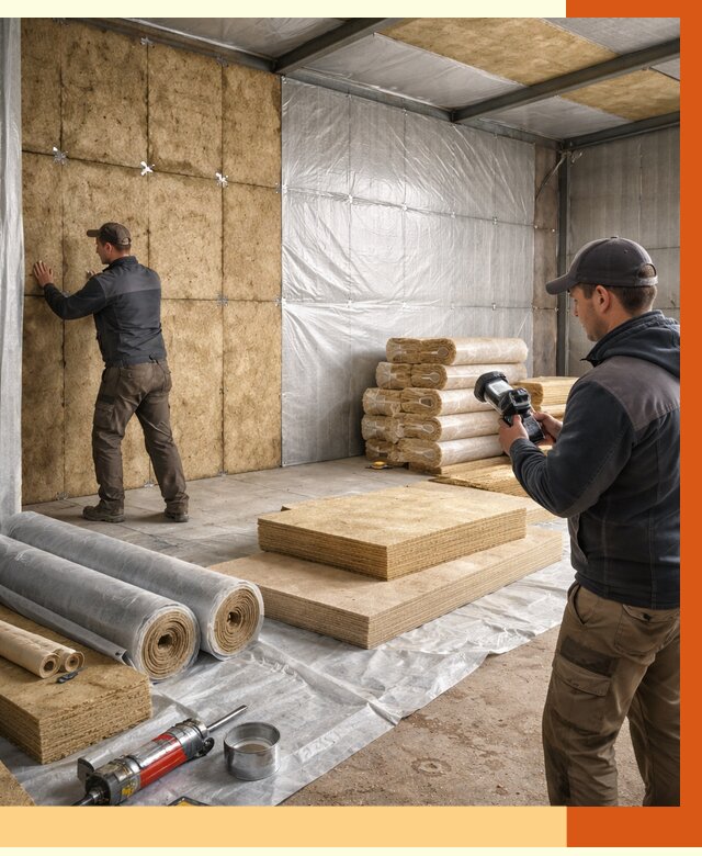 Утепление теплого склада в Когалыме под ключ от 11889 руб/м² | ТепломастерКгл