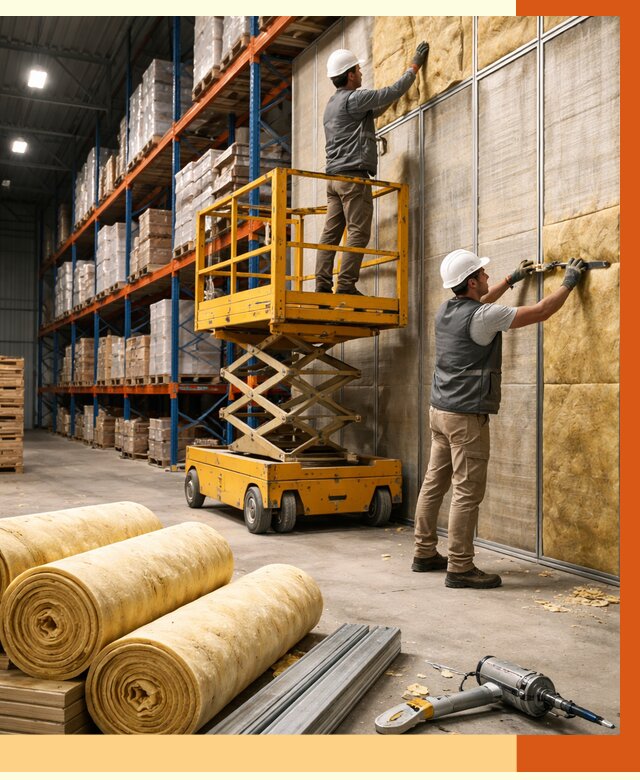 Утепление торгового склада в Когалыме от 3308 руб/м2 — комплексно и под ключ | ТепломастерКгл