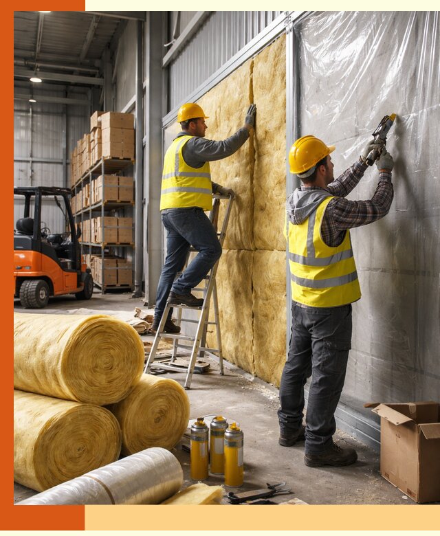 Утепление склада с техникой в Когалыме под ключ