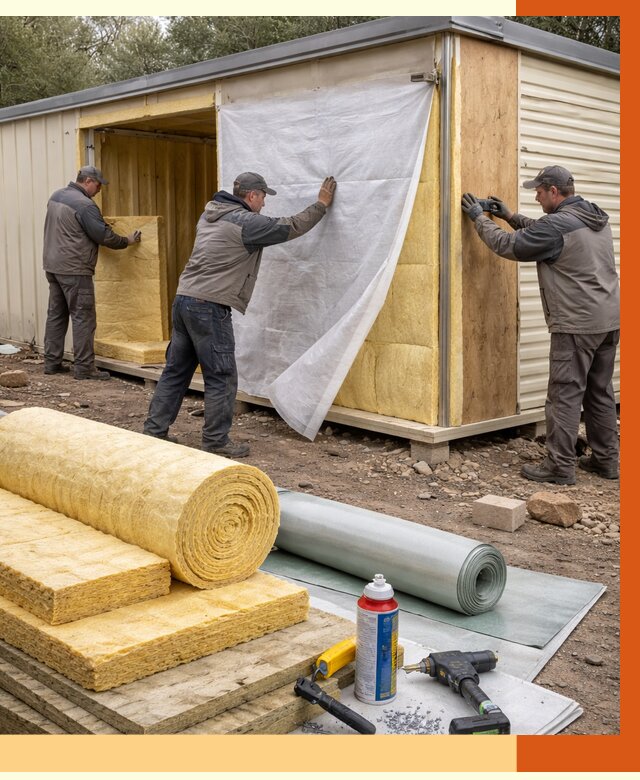 Утепление строительной бытовки в Когалыме от 12923 руб. под ключ | ТепломастерКгл