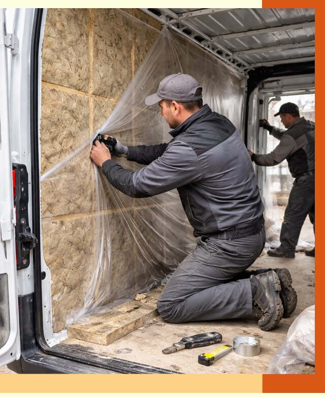 Утепление фургона в Когалыме от 17058 руб/м2 — утепление фургона ППУ и кузова | ТепломастерКгл