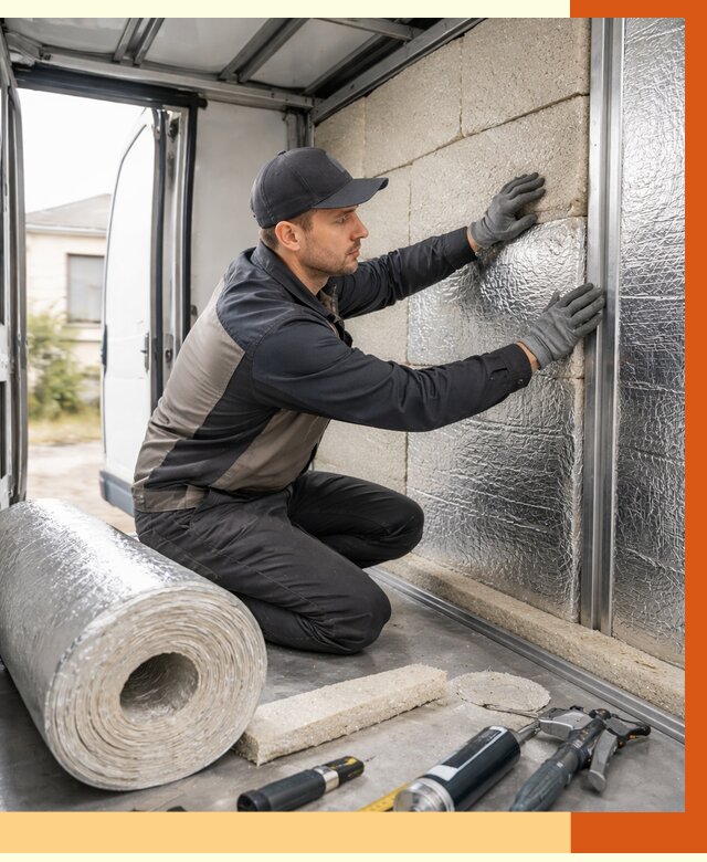 Утепление фургона рефрижератора в Когалыме от 12923 руб./м² под ключ | ТепломастерКгл