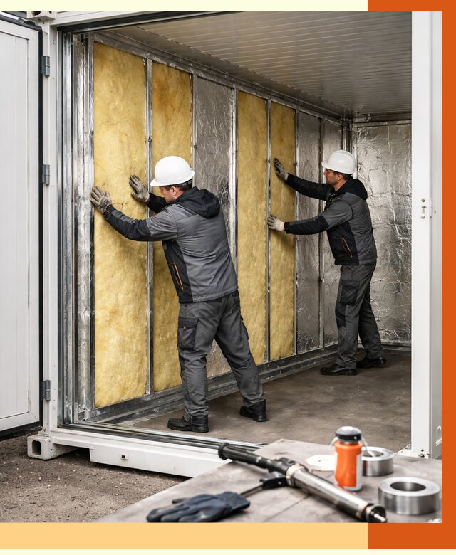 Утепление рефрижераторного контейнера в Когалыме от 46521 руб./м² | ТепломастерКгл