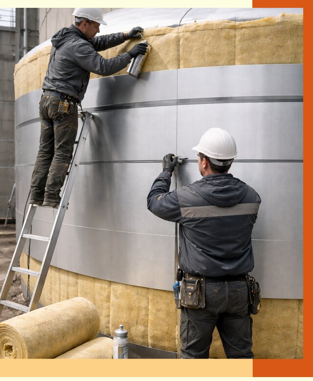 Утепление цистерны в Когалыме пенополиуретаном от 14990 руб. под ключ | ТепломастерКгл