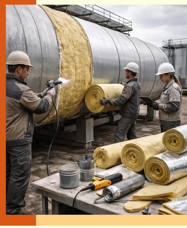 Утепление цистерны в Когалыме — утеплители и монтаж под ключ