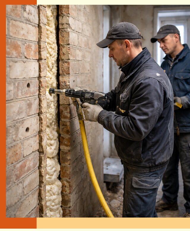 Межстеновое утепление пенополиуретаном в Когалыме