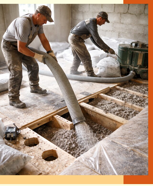 Заполнение пустот перекрытий в Когалыме от 4652 руб. под ключ | ТепломастерКгл