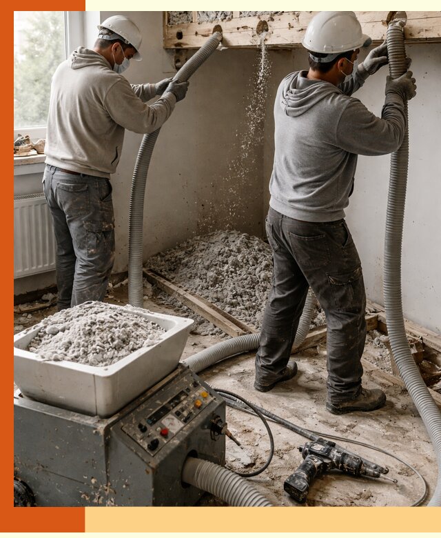 Заполнение пустот перекрытий пеной и наполнителями в Когалыме